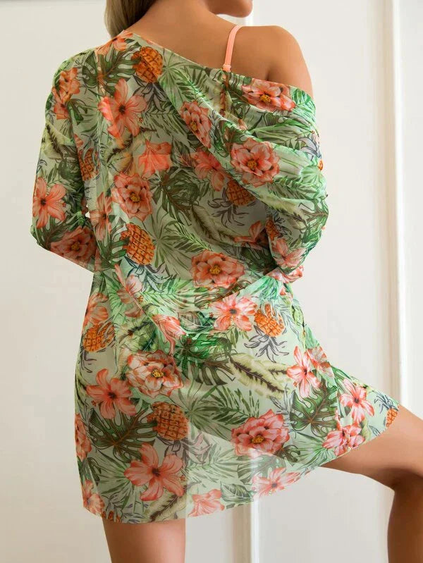 Chic und Stil-In-1-Bikini-Set with Floral Pattern (Bestseller)