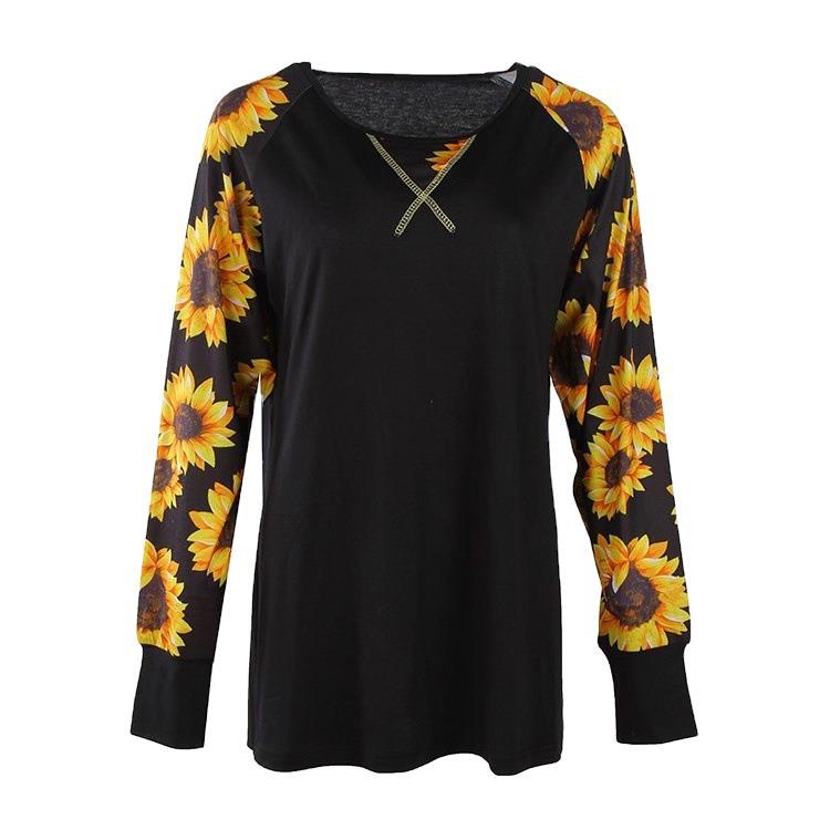 Chemise à manches longues pour femmes avec motif floral et coupe décontractée Chic und Stil