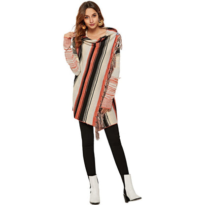 Dames Boho-style cardigan avec franges Chic und Stil
