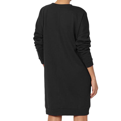 Robe de sweat décontractée pour femmes avec poches pratiques et coupe ample Chic und Stil