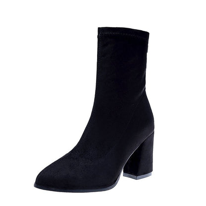 Bottes élégantes pour dames avec un confortable talon bloc Chic und Stil