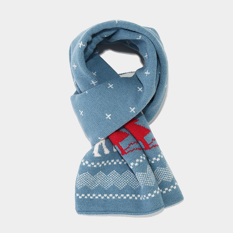 Chic und Stil | Christmas Reindeer Pattern Hat Scarf Gloves Set (6 Colors)