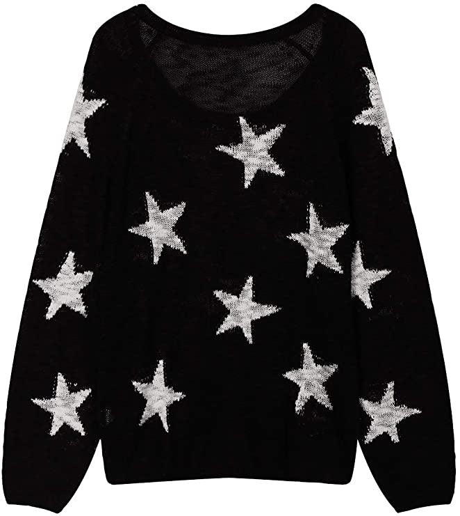 Pull en grosse maille pour femmes avec motif étoilé Chic und Stil