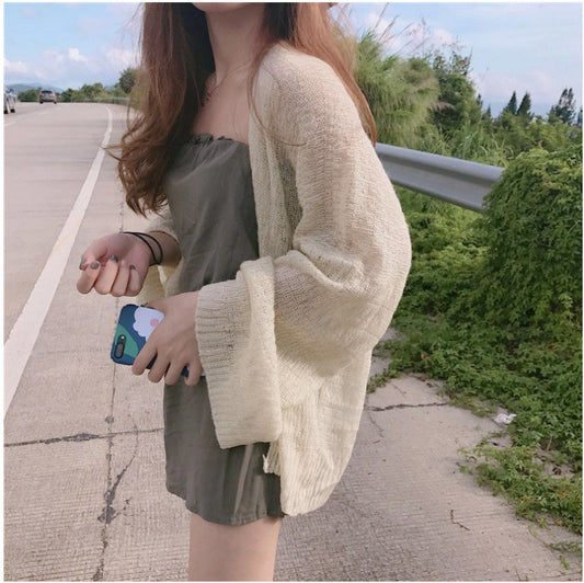 Cardigan en maille décontracté pour femmes avec une ouverture à l'avant et des manches larges Chic und Stil
