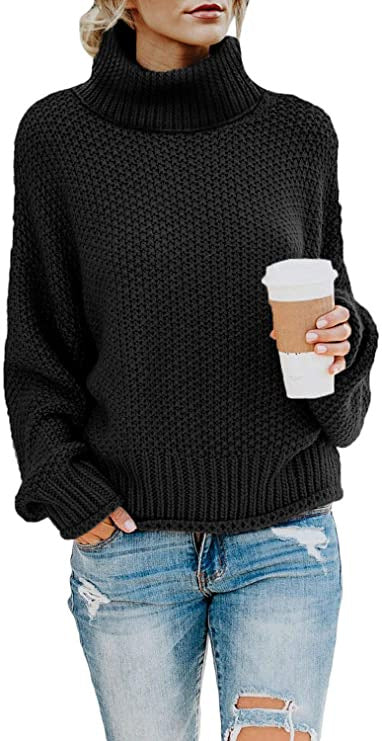 Pull femme avec col montant et tissage structuré Chic und Stil