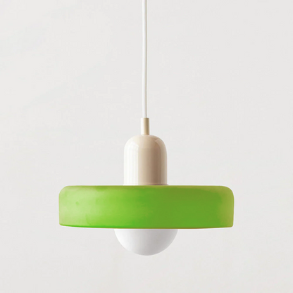 Chic and Style | Pendant lights made of colored glass | Elegant pendant light in Bauhaus style | Designer lamp for living room and dining room 