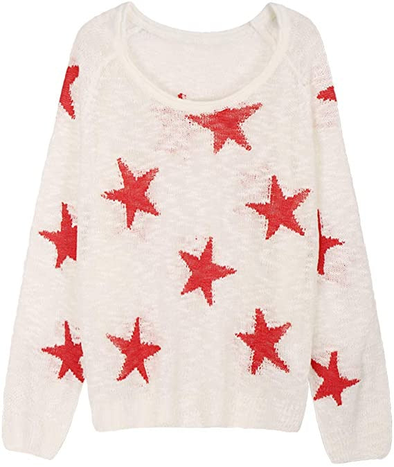 Pull en grosse maille pour femmes avec motif étoilé Chic und Stil