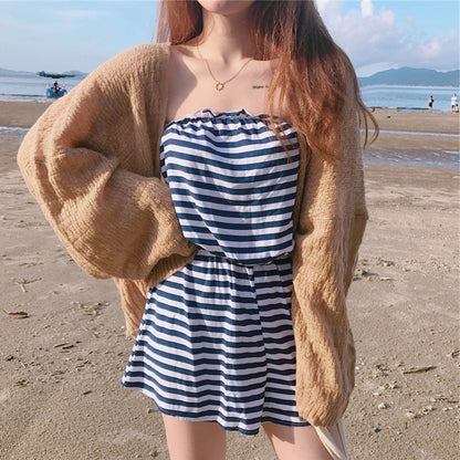 Cardigan en maille décontracté pour femmes avec une ouverture à l'avant et des manches larges Chic und Stil