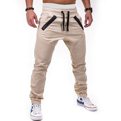 Pantalon de jogging cargo sportif pour hommes avec des poches zippées élégantes et une taille élastique Chic und Stil