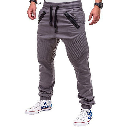 Pantalon de jogging cargo sportif pour hommes avec des poches zippées élégantes et une taille élastique Chic und Stil