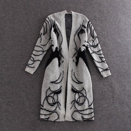 Robe en tricot pour femme avec design artistique et silhouette élégante Chic und Stil