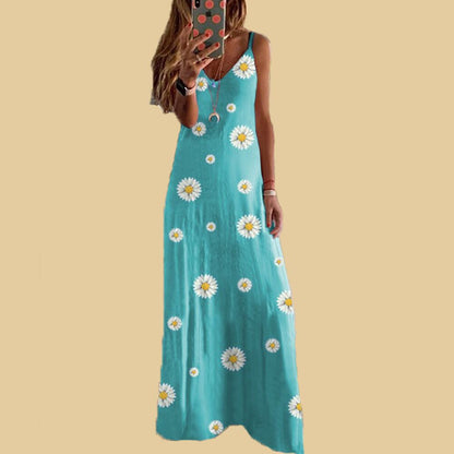 Robe maxi sans manches à imprimé floral Chic und Stil