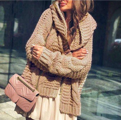 Dames gros pull-over avec coupe décontractée oversize Chic und Stil