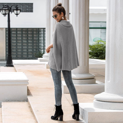Pull-over cape pour femmes avec un design structuré et une coupe ample Chic und Stil