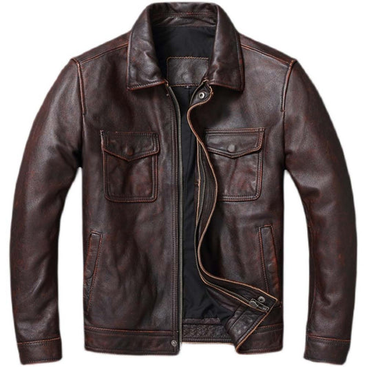 Veste en Cuir Vintage Bikers Lifestyle - ChicUndStil