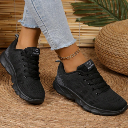 Chic und Stil | Sneakers Sporty Lace-Up Sneakers with Non-Slip Sole