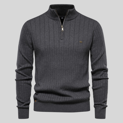 Chic und Stil | Half-zip pullover for men
