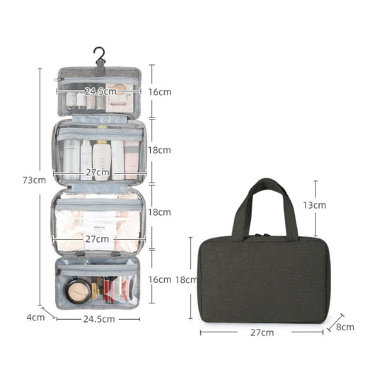 Chic and Style | Perfect for Travel - Women's Toiletry Bag with Hanging Hook
