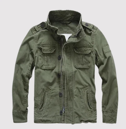 Chic und Stil | Retro Denim Jacket with Various Pockets