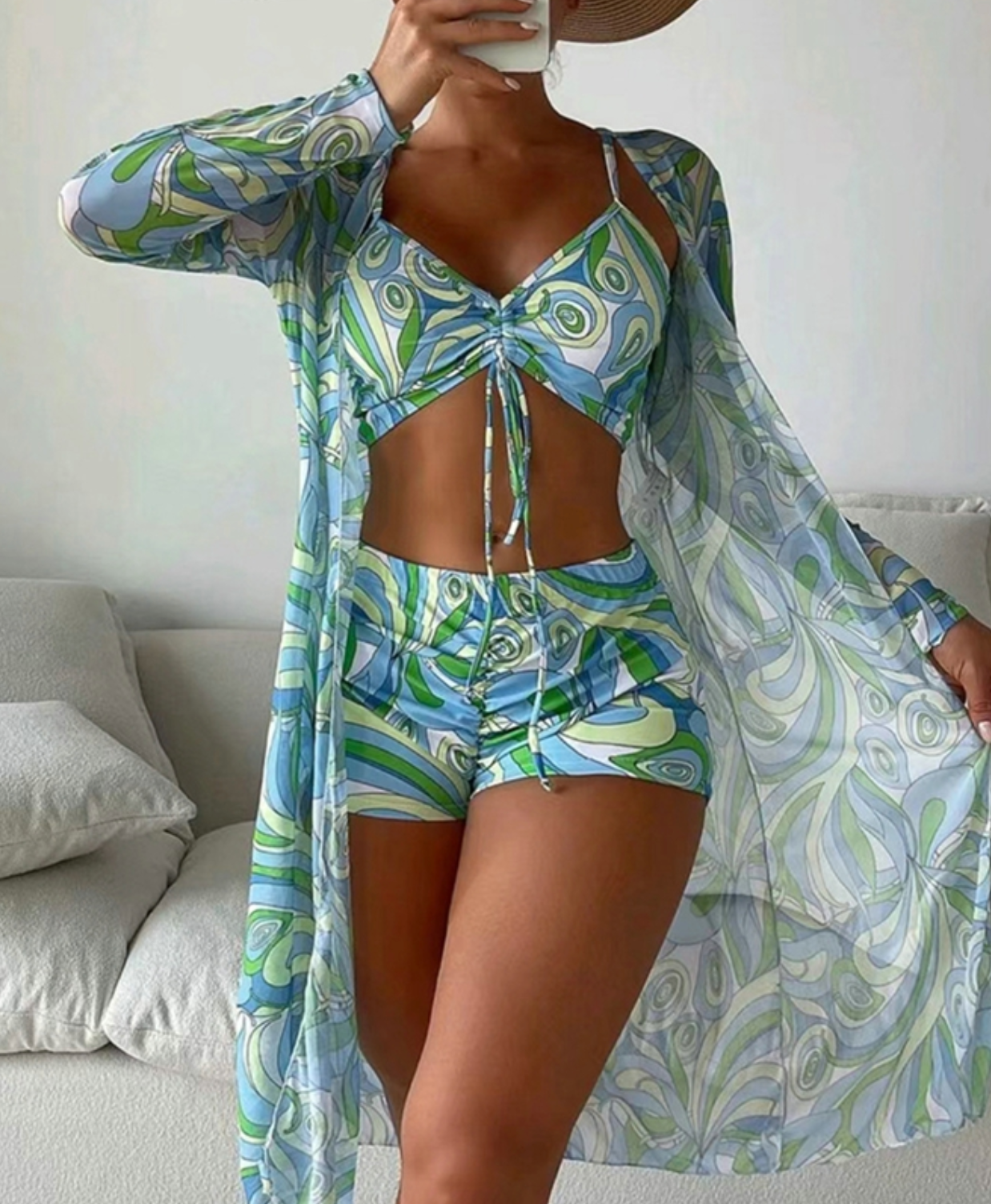 Chic und Stil | Triangular Bikini Set Demi Set