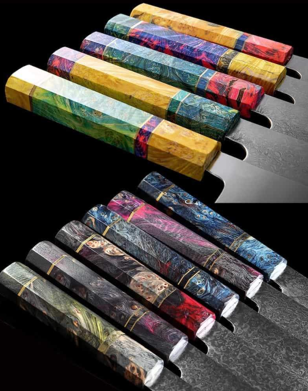 Couteau de Chef Japonais - Lame en Acier Damas - ChicUndStil