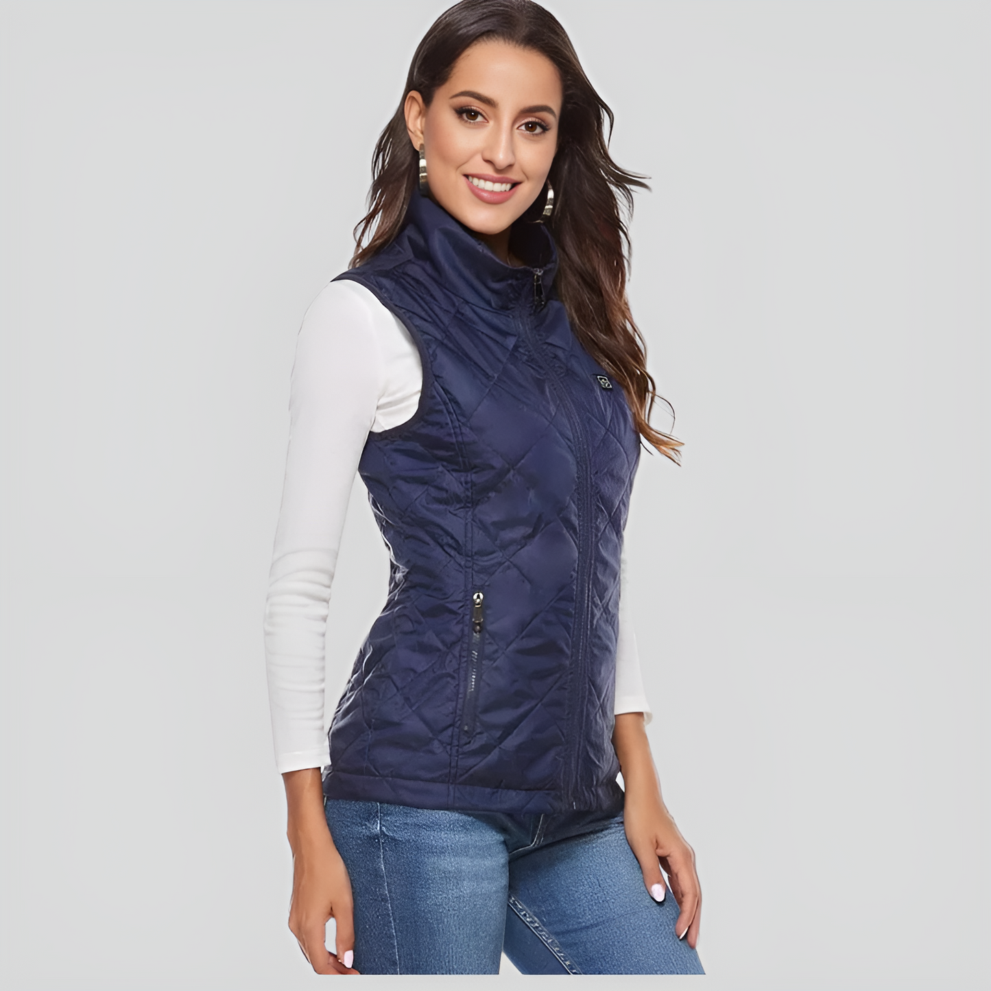 Chic und Stil | Women's heated vest with dual control and 9 heating zones – comfort and warmth for every season
