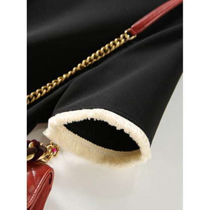 Robe Shift Élégante Pour Femme avec Bord Contrastant Chic und Stil