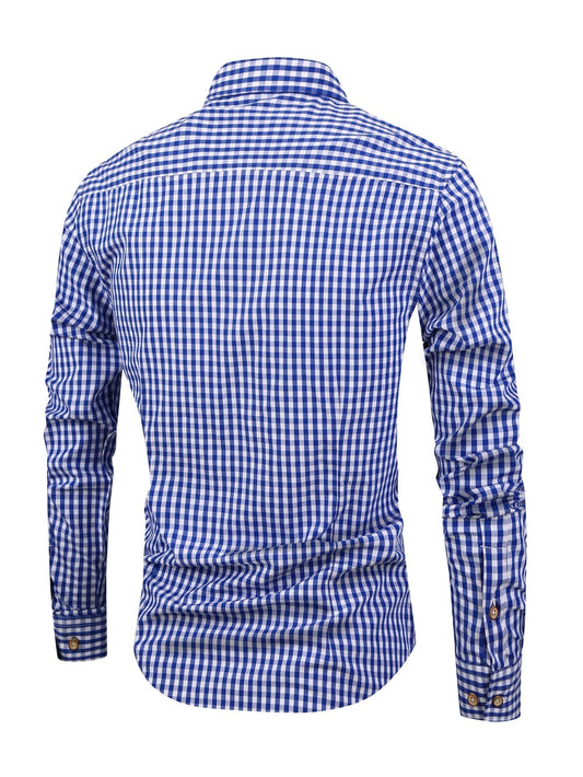 Chic and Style | Men's Checked Shirt – Elegant &amp; Versatile 