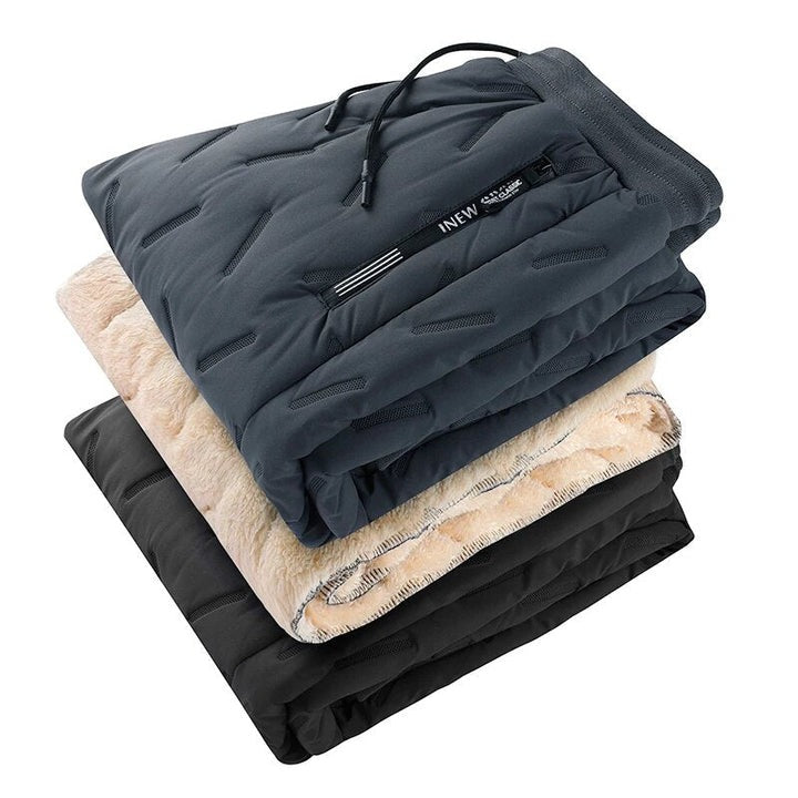 Chic und Stil | Men's Double Layer Pants - Fleece Lined & Stylish Design