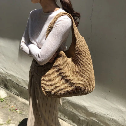 Chic und Stil | Elegant Straw Beach Bag
