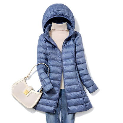 Chic und Stil Long down jacket for women