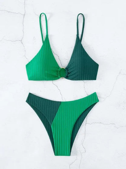 Chic und Stil | Push-Up Bikini Set with High Waist for Women
