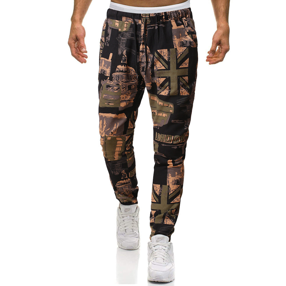 Men's sports pants with unique pattern Chic and Style