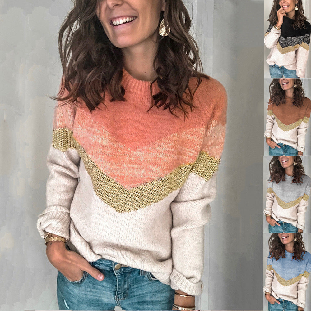 Pull femme moderne et structuré avec un design géométrique Chic und Stil