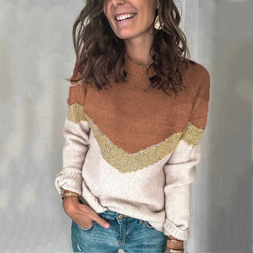 Pull femme moderne et structuré avec un design géométrique Chic und Stil