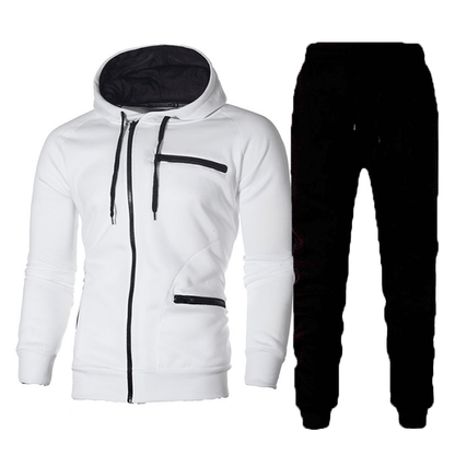 Men Sporty hoodie and jogger pants set with functional pockets and modern design Chic and Style