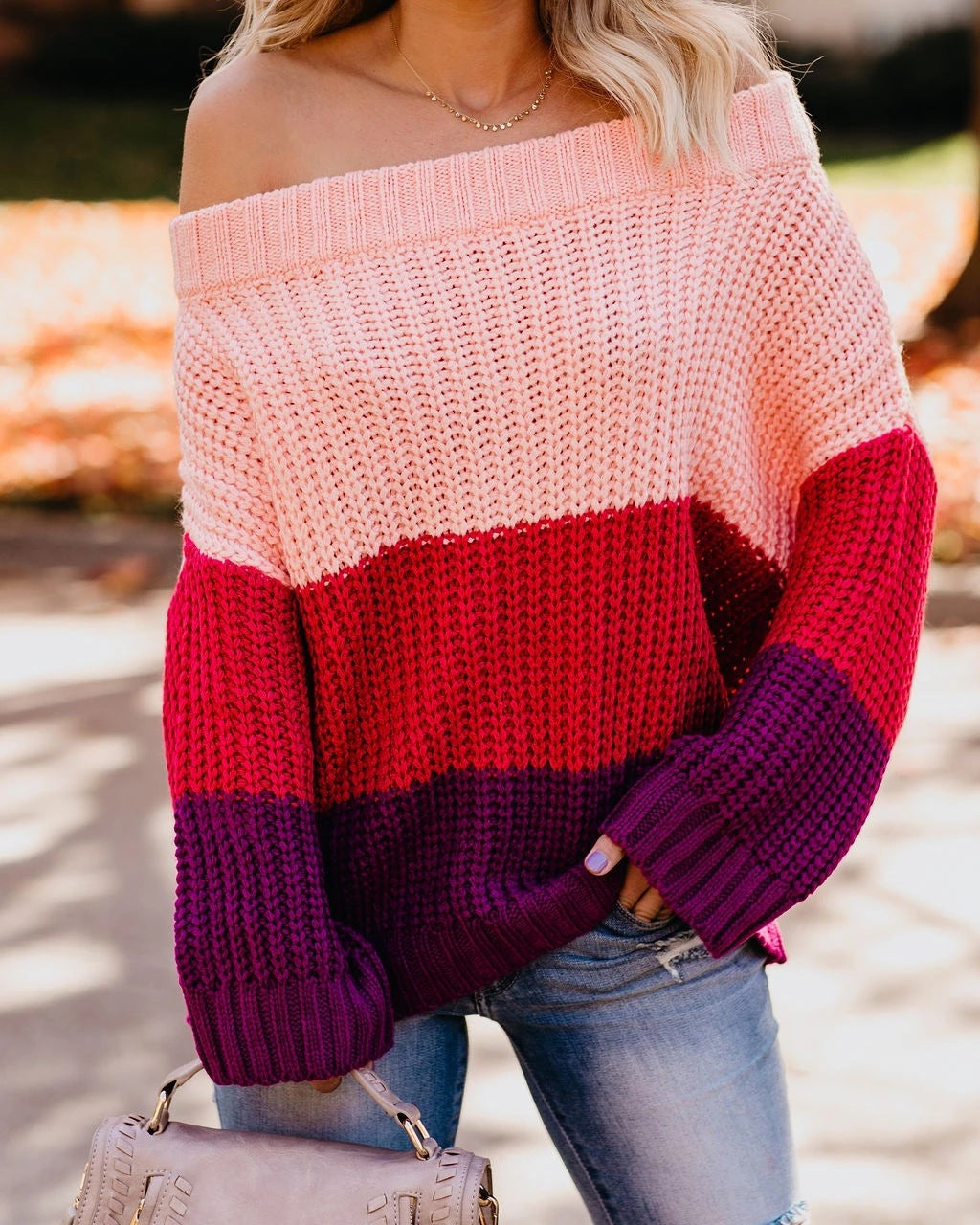 Pull en tricot décontracté pour femmes Chic und Stil