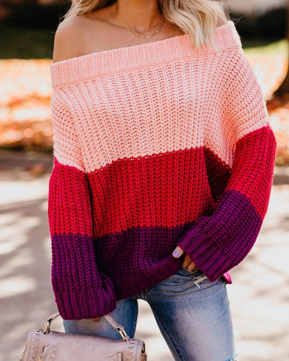Pull en tricot décontracté pour femmes Chic und Stil