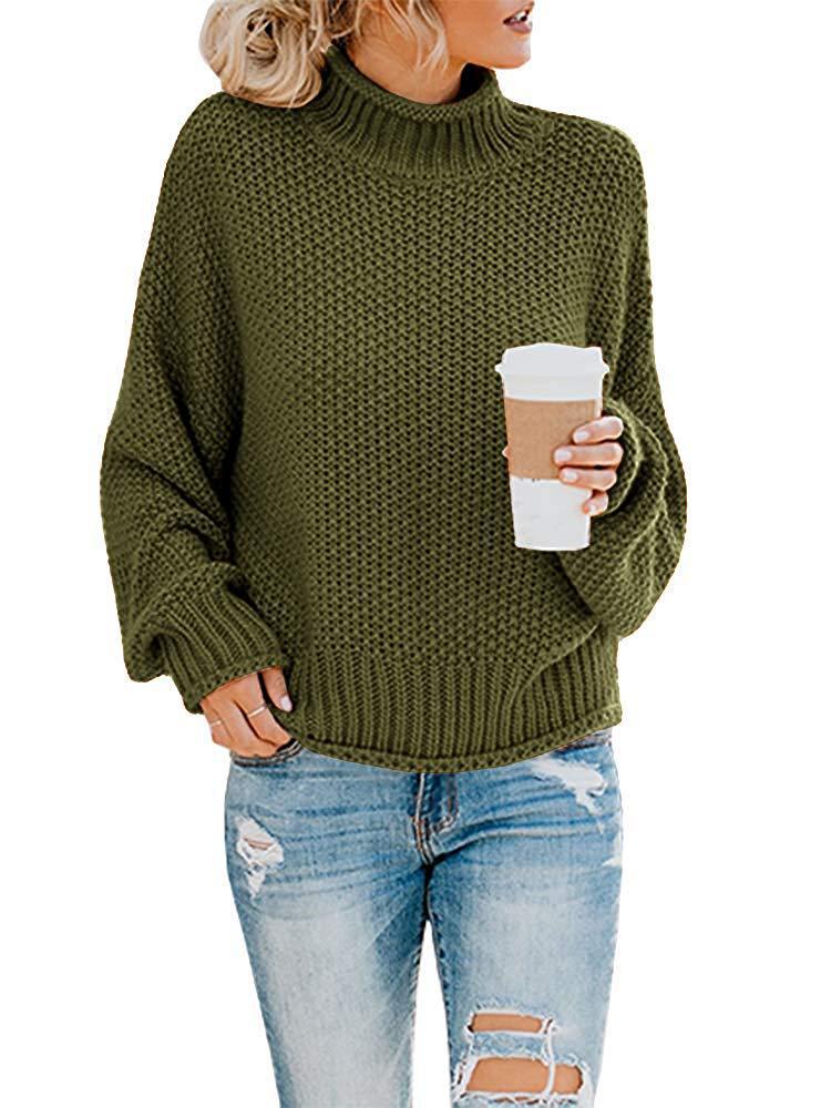 Pull femme avec col montant et tissage structuré Chic und Stil