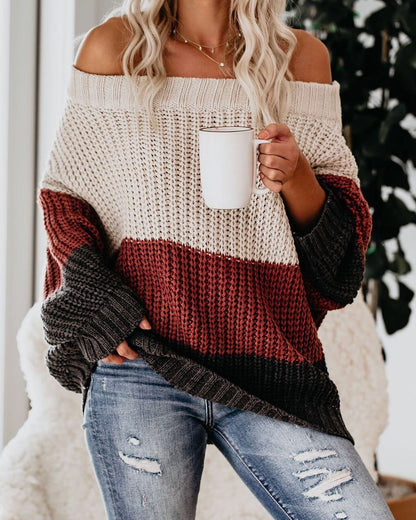 Pull en tricot décontracté pour femmes Chic und Stil