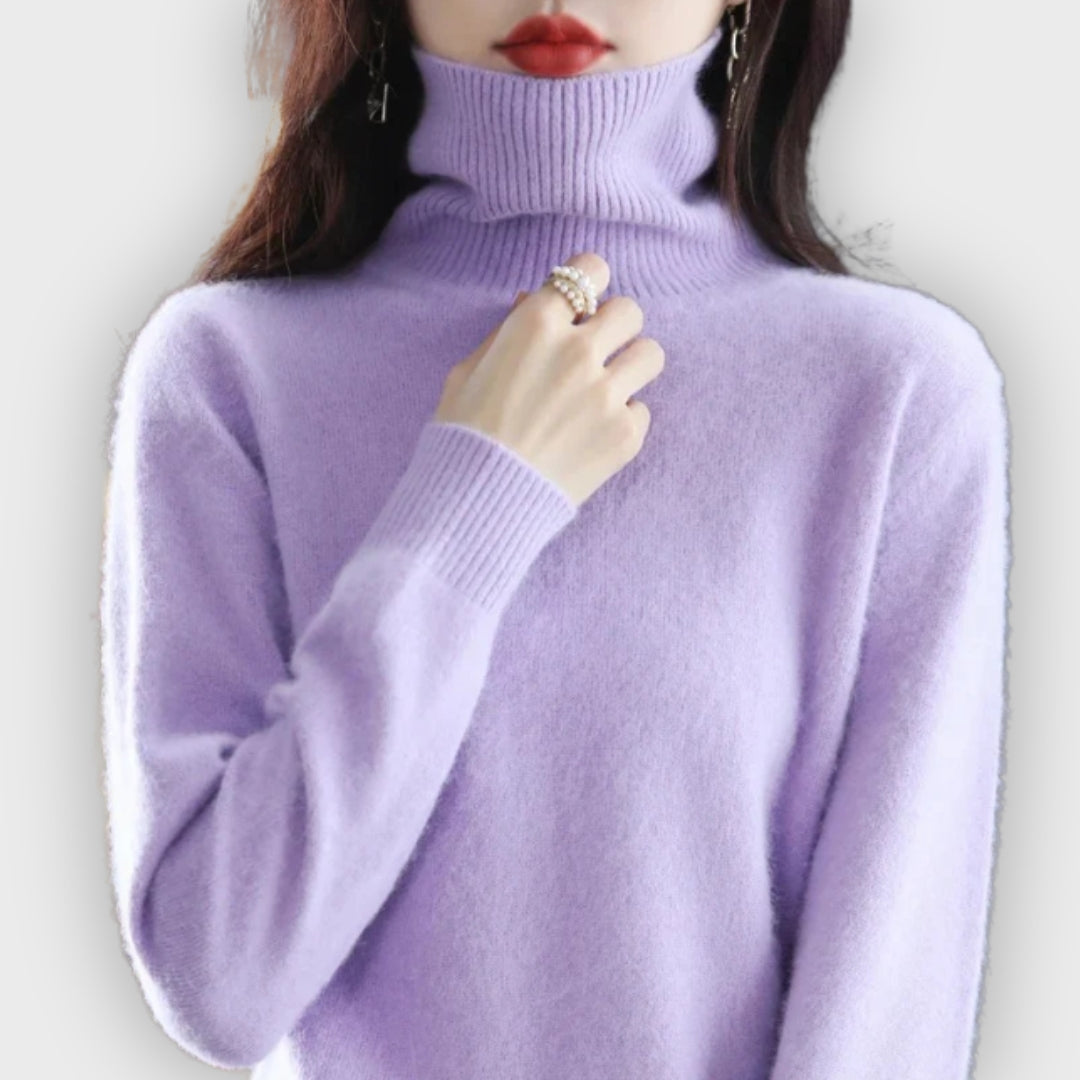 Chic und Stil | Cashmere Roll Neck Sweater