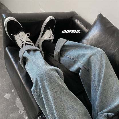 Wide denim pants for women with a high waist and relaxed fit Chic und Stil