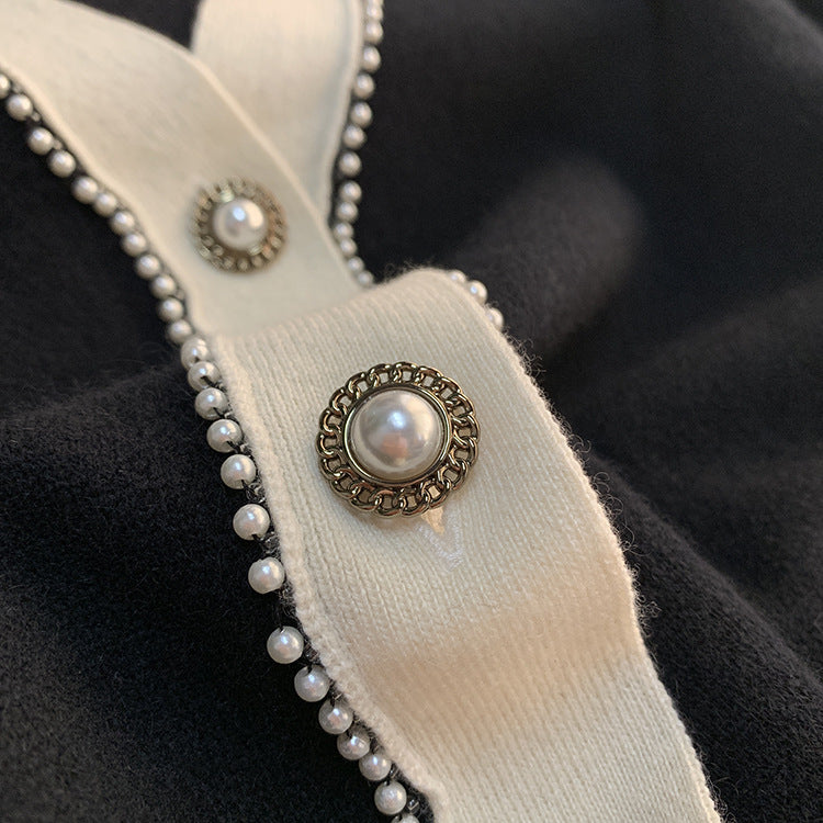 Cardigan élégant pour femme à col en V avec boutons décoratifs Chic und Stil