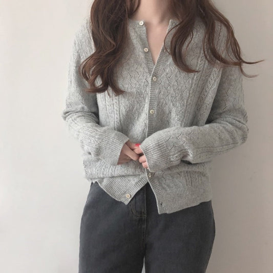 Cardigan en maille torsadée de luxe pour femmes Chic und Stil