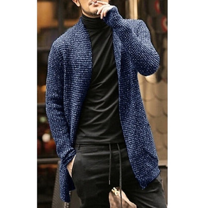 Cardigan en tricot élégant pour hommes avec devant ouvert et coupe décontractée Chic und Stil
