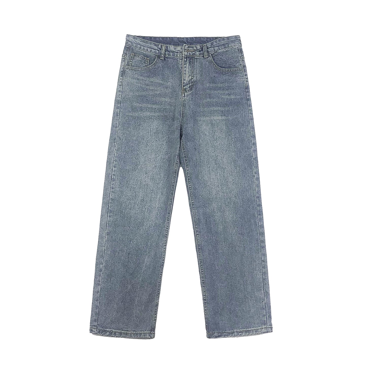 Wide denim pants for women with a high waist and relaxed fit Chic und Stil