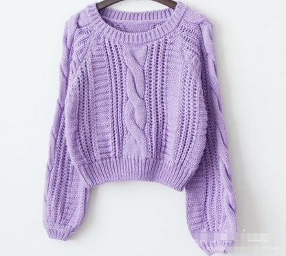 Dames Gros tricot pull avec détail de tricot à cable marquant et manches larges Chic und Stil