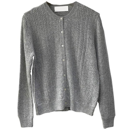 Cardigan en maille torsadée de luxe pour femmes Chic und Stil