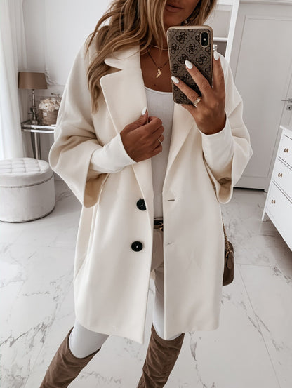 Dames élégant manteau oversized à coupe envoûtante Chic und Stil
