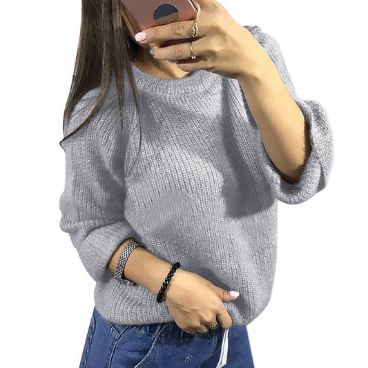 Pull femme décontracté en tricot doux Chic und Stil